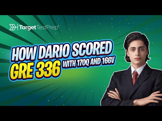 How Dario Scored GRE 336 (170Q/166V) with @TargetTestPrep 🚀 #GRETips