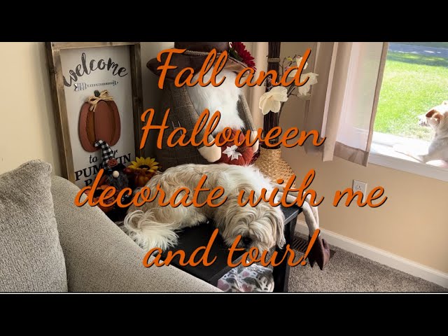 Fall and Halloween Decorate with me and tour!