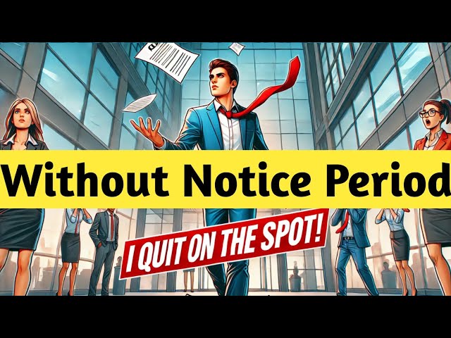 I Quit My Job On The Spot without serving notice period then | Why I Left My Job Without Notice |