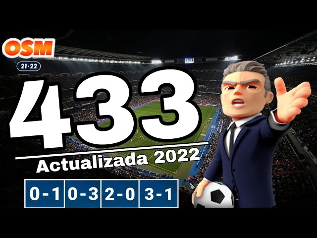 HOW TO USE THE 433? | WIN AND SCORE GOALS YOUR RIVALS VERY EASY🏆| BEST TACTICS #3 | ⚽OSM 21/22⚽