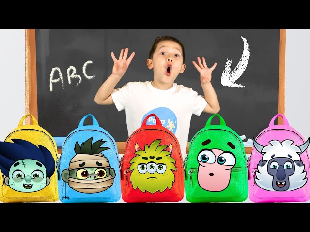 Monster Friends at School Story by Papa Joel’s English