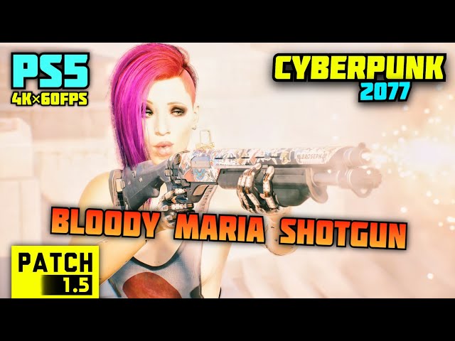 Cyberpunk 2077 PS5 Bloody Maria Shotgun