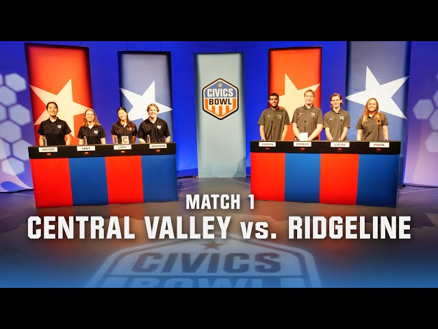 CIVICS BOWL 2024 Match 1 | Central Valley v. Ridgeline | KSPS PBS