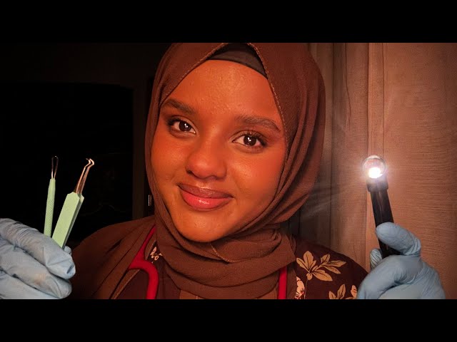 ASMR Medical Check Up, Ear Cleaning, Skin assessment| Low lighting