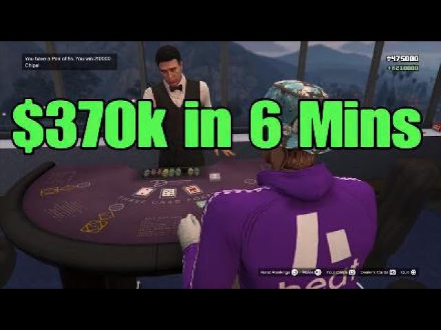 GTA Online - $370k in 6 Mins - 3 Card Poker Trick