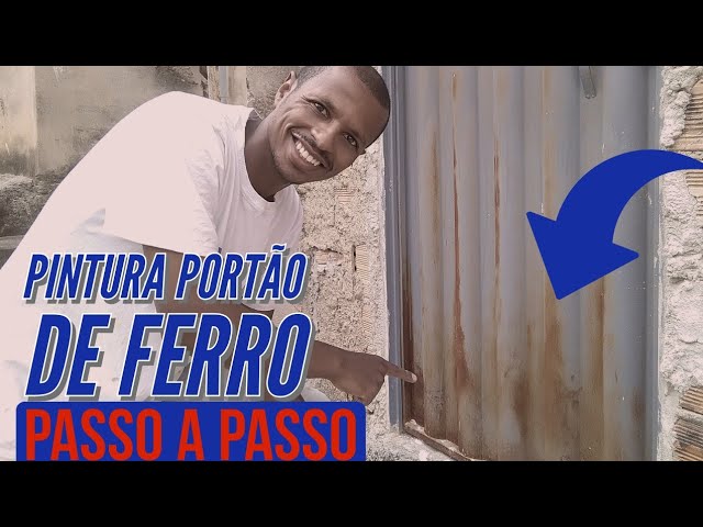 Como pintar portão enferrujado | passo a passo