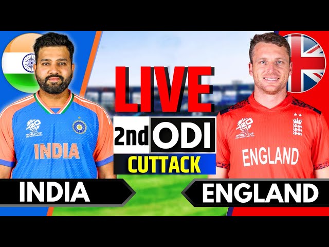 India vs England, 2nd ODI | Live Cricket Match Today | IND vs ENG Live Match Today | Last 17 Overs