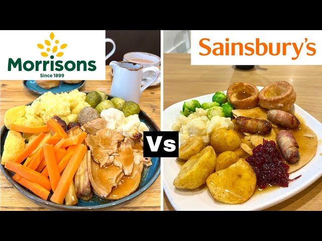 Christmas Dinner! - Morrisons vs Sainsbury's - Can you taste the difference?