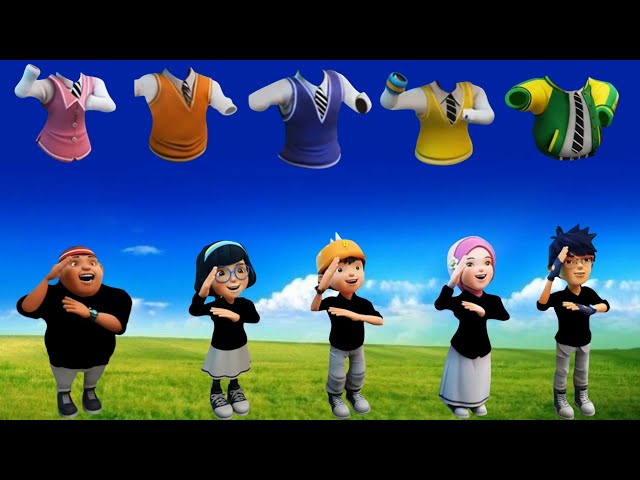 Playing the game Matching school clothes for Boboiboy and his friends | Boboiboy Galaxy season 2