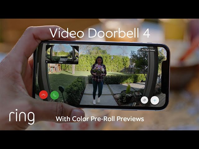 Ring Video Doorbell 4 | Featuring Color Pre-Roll Video Previews & Quick Replies