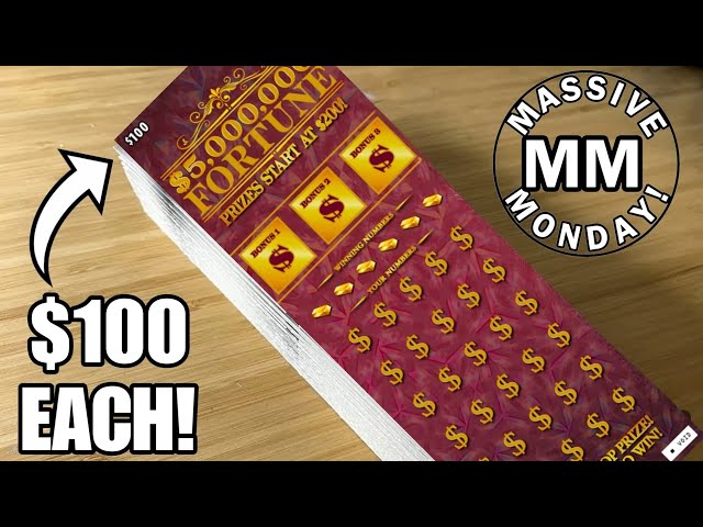 HUGE WIN! $100 Lottery Ticket FULL PACK ($1,500--15 tickets)