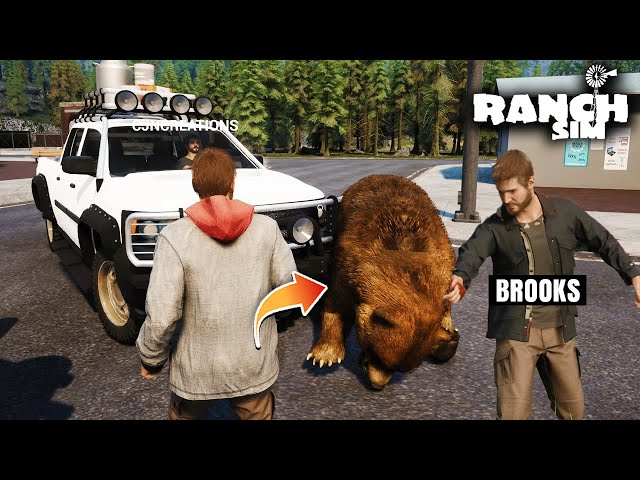 HUNTING BEAR WITH CAR WENT WRONG IN RANCH SIM🤣