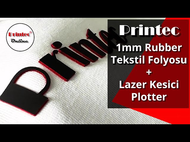 1mm Rubber Tekstil Folyosu, Lazer Kesimi ve Tişört Baskısı