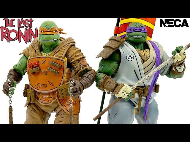 NECA TMNT Last Ronin Michelangelo & Donatello Review!