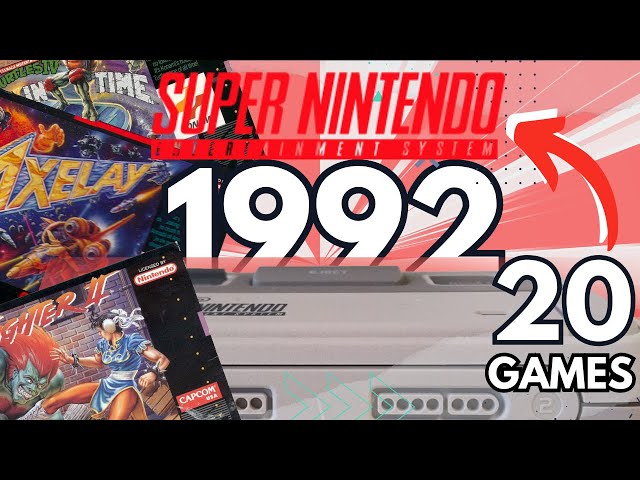 20 🟢🔵🟡🔴 BEST SNES games released in 📆 1992 (Pt . 1) | 16 bit pure 🥇 GOLD❓