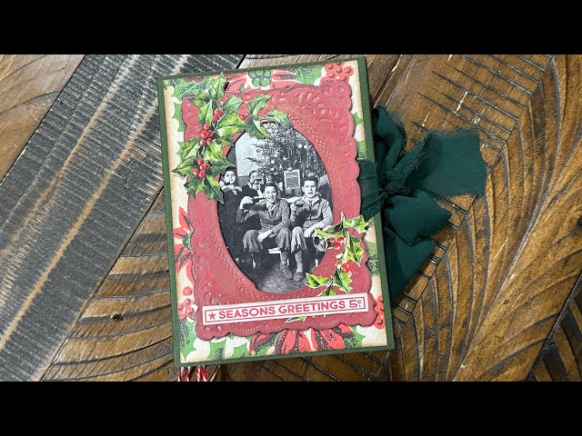 Craft With Me - Vintage Holiday Photo Album Part 2 - Let’s Finish This Project