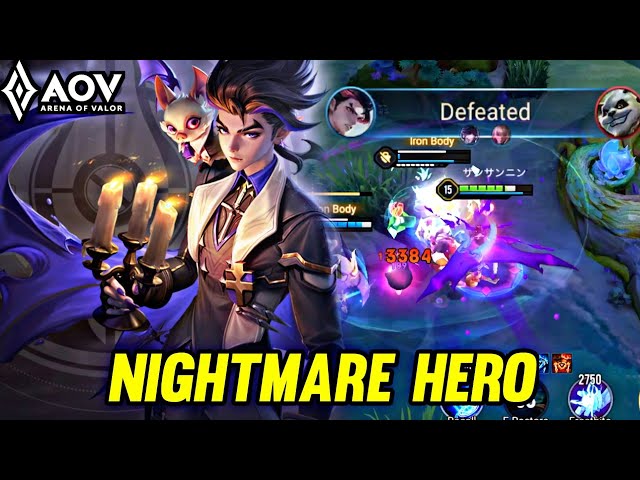 AOV : KAINE GAMEPLAY | NIGHTMARE HERO - ARENA OF VALOR LIÊNQUÂNMOBILE ROV