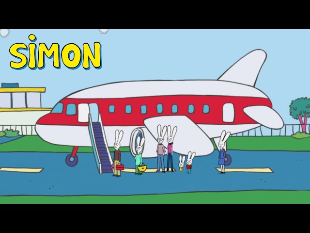 Simon prend l'avion ✈️☁️👨‍✈️ Simon | Voyage avec Simon | Dessin animé pour enfants