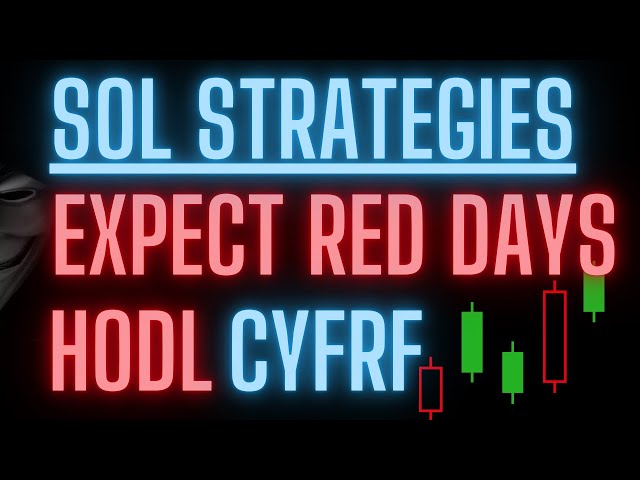 Sol Strategies Update HODL - RED Days Ahead