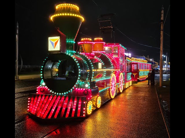 Blackpool Illuminations by Heritage Tram (November 2024)