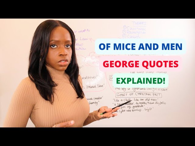 'Of Mice and Men': George Character Quotes & Word-Level Analysis! | GCSE English Literature Revision