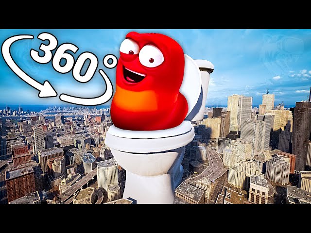 Red Larva oi oi oi - City in 360° Video | VR / 8K | ( Red Larva oi oi oi meme )