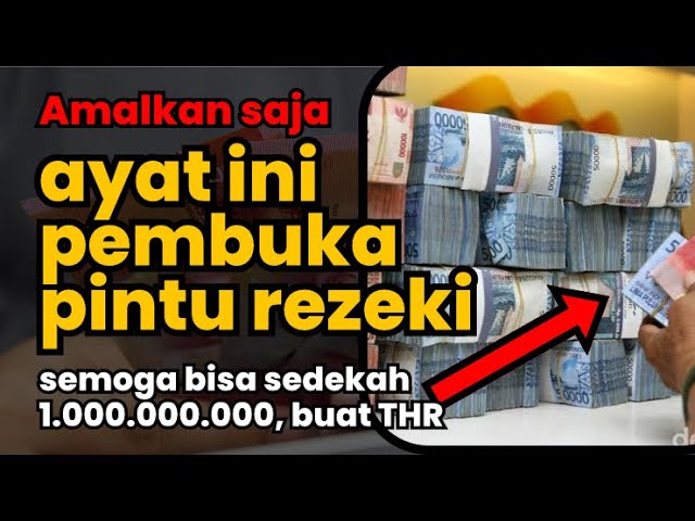 CUKUP DENGAR DAN AMALKAN !! Amalan pembuka pintu rezeki