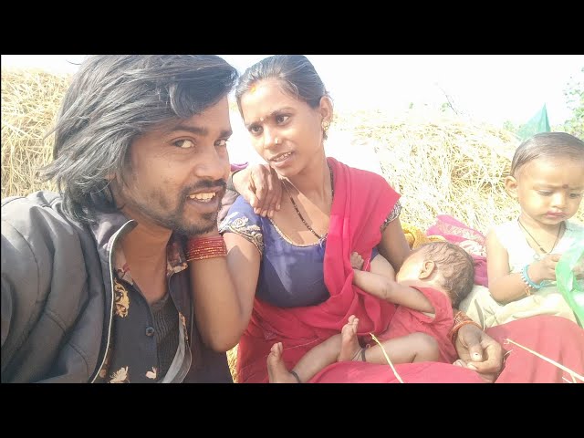 Cute baby feeding vlog Village lifestyle family