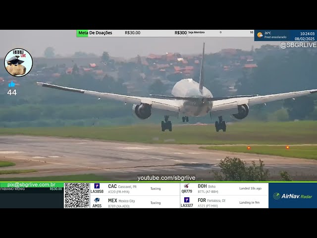 SBGR LIVE 4K - Aeroporto Internacional de Guarulhos AO VIVO - GRU Airport