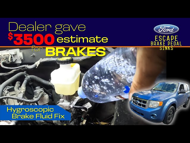 DEALER Gave a $3500 Estimate for BRAKES! Fords Escape Brake Pedal Sinks