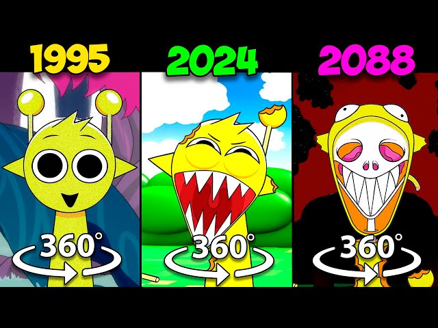 360° VR Incredibox Sprunki 1995 vs 2024 vs 2088