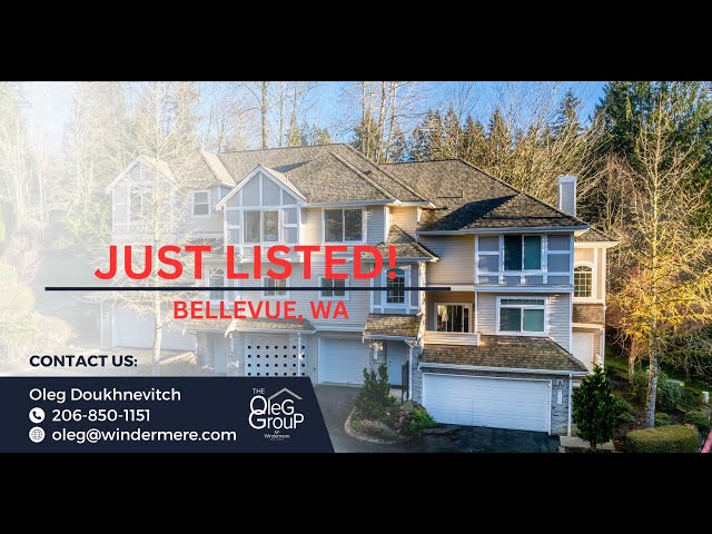 Luxury Bellevue Townhouse Tour | 6769 SE Cougar Mountain Way #2- Just Listed!