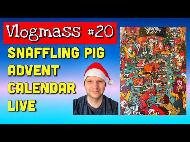 Opening the Snaffling Pig Advent Calendar Live | Vlogmass 2020