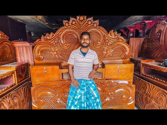 mehegi kather khat | box khat | box palong khat | khater photo | designing bed | luxury furniture