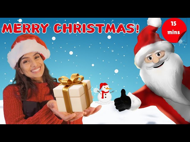 Merry Christmas! | Learn Shapes & Counting | Jingle Bell | A Gift from Santa | Malayalam English |