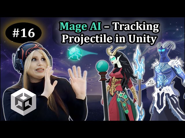 16- Enemy Mage AI – Tracking Projectile & Ground Spell Attack | Unity Tutorial