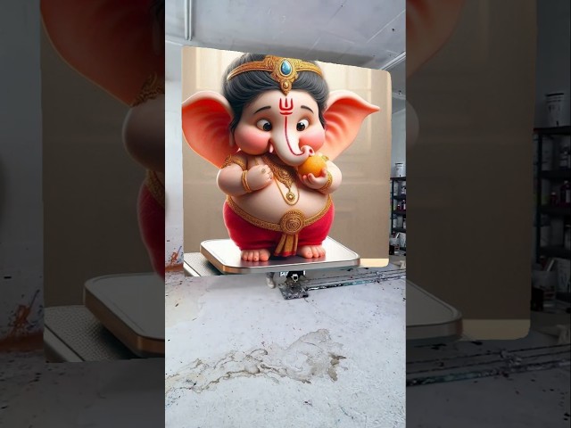 Ganpati Bappa morya drawing photo 🥰🙏🌺 #shorts #youtubeshorts #viralshorts #ganesh #ganpatibappamorya