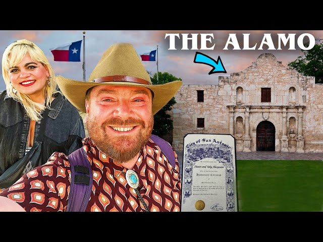 We Became Honorary Texans at The Alamo 🇺🇸🏴󠁧󠁢󠁳󠁣󠁴󠁿