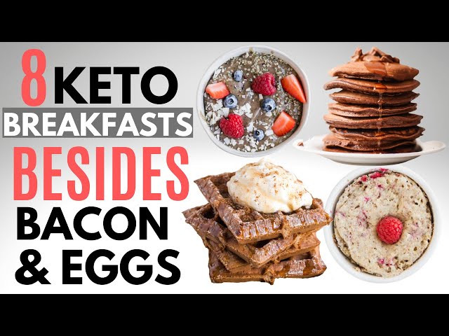 Keto Breakfast Recipes THAT AREN'T Bacon & Eggs | Egg free & Dairy free options