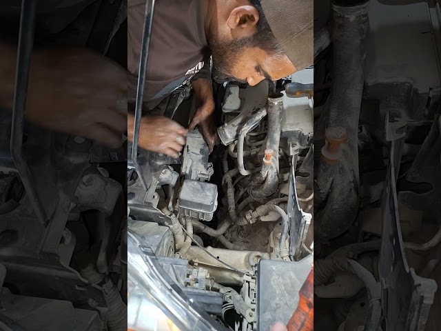 #mechancial #automobile #car Mazda 3 model 2015  its radiator replaced.