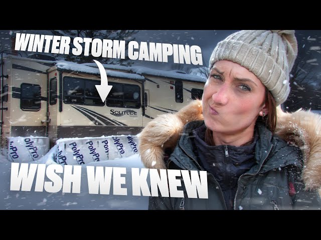 Living in an RV in the Winter: Does DIY RV Skirting ACTUALLY Work?