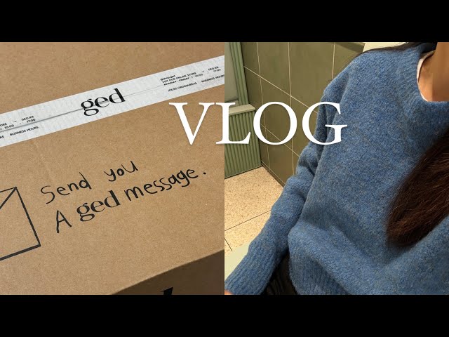 일주일 데일리룩 모음 VLOG. ged 벨티드 더플 코트 언박싱. 야나두 공부 시작(구독자 혜택 🤍). 올영 세일템. 직장인 일상