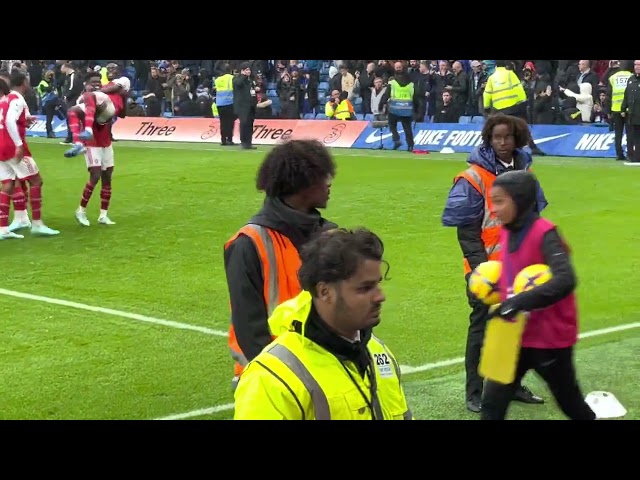 FULL TIME SCENES AT STAMFORD BRIDGE AS ARSENAL BEAT CHELSEA 1-0