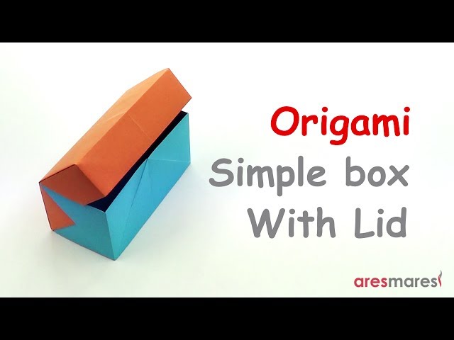 Origami Very Easy Rectangular Box with Lid (easy - modular)