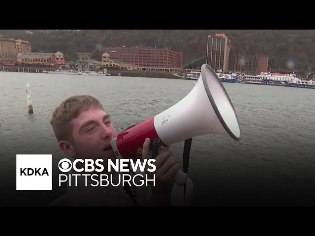 Hundreds take Polar Bear Plunge into Monongahela River