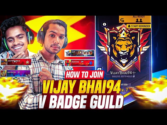 🔴V badge guild test with 🤞Road To100K🤩free fire Gameplay🤩| Free Fire Live #shortsfeed#shortlive