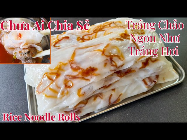 Special Recipe| Mouthwatering Rice Noodle Rolls( Cheung fun )with an Exquisite Dipping Sauce Recipe!