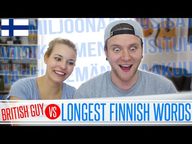 British Guy VS LONGEST FINNISH WORDS! | Dave Cad with Cat Peterson