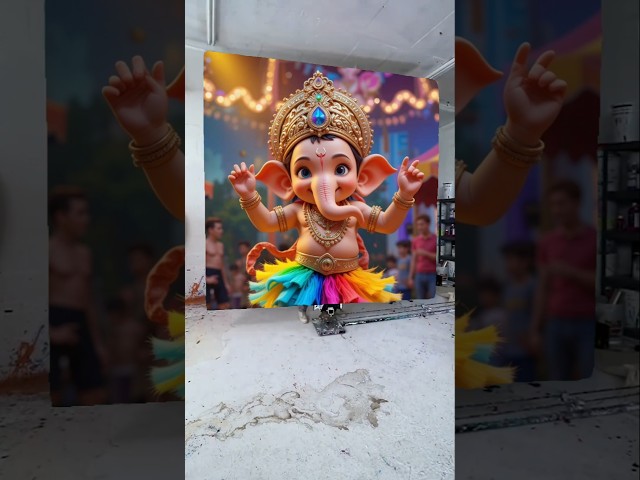 Ganpati Bappa morya drawing photo 🥰🙏🌺 #shorts #youtubeshorts #viralshorts #ganesh #ganpatibappamorya