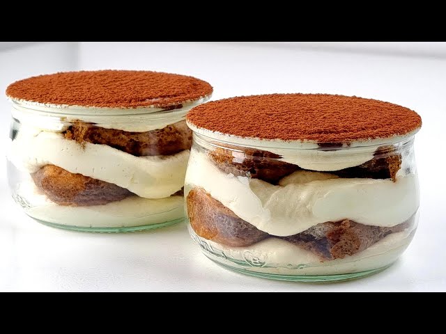 Creamy Tiramisu in 10 minutes - no eggs, no oven, no alcohol